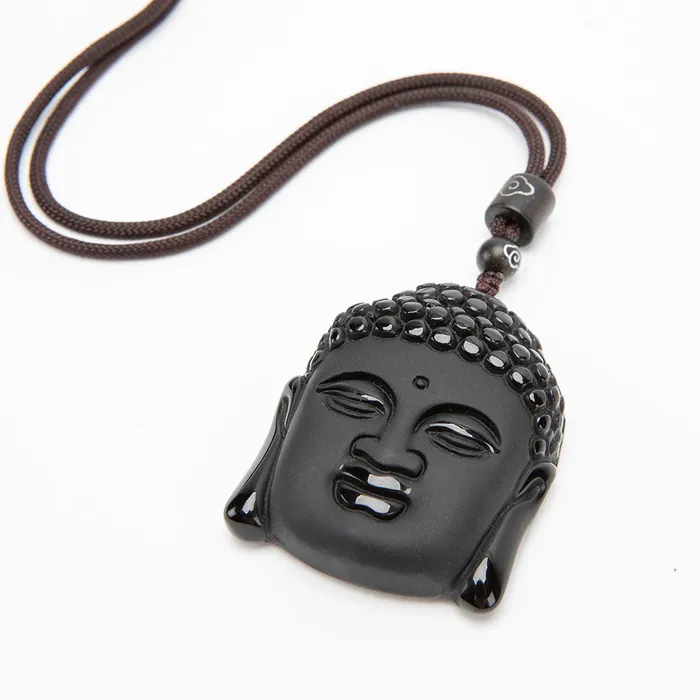 Black Obsidian Amulet Necklace Eastern Elm Necklaces