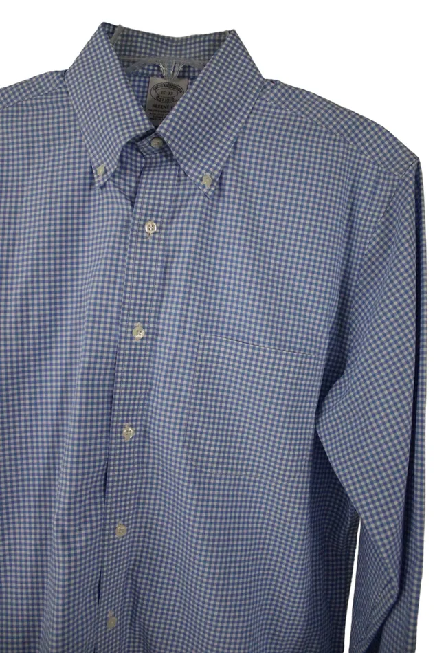 Brooks Brothers Rings Brooks Brothers Regent Fit Blue Gingham Button Down 1533