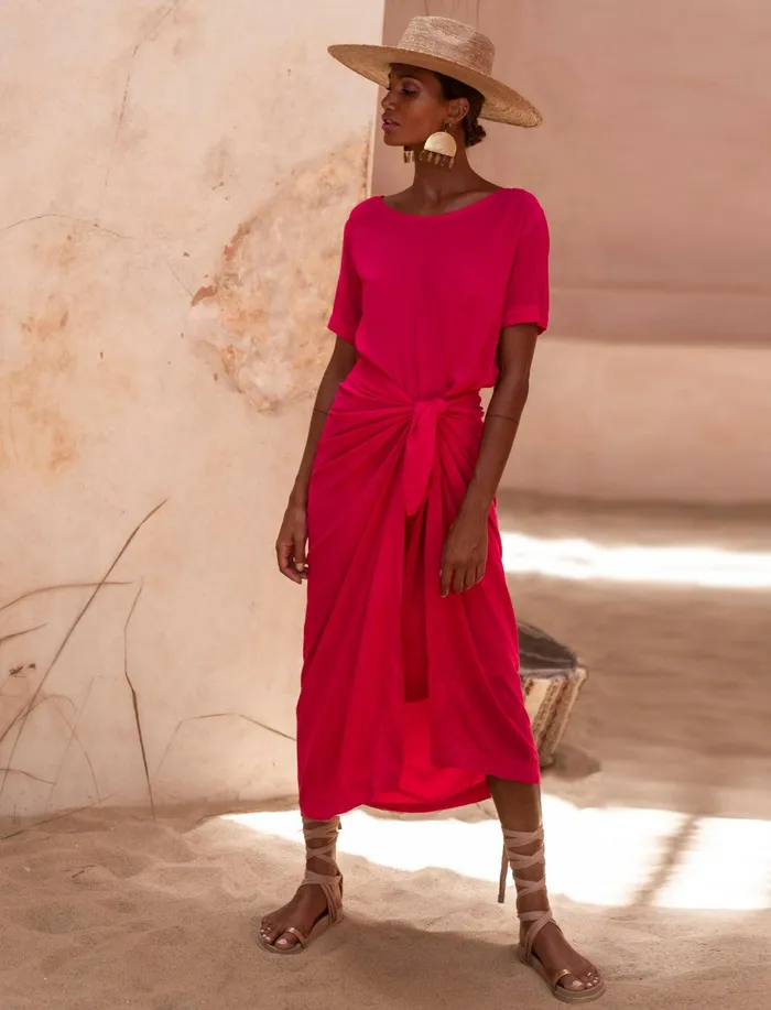 Erika Pea Earrings SABIA WRAP DRESS