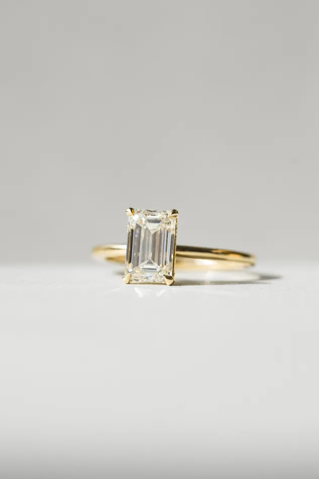 Foe Dear Rings Only One Ring 204ct White Emerald Lab Grown Diamondreadytoship