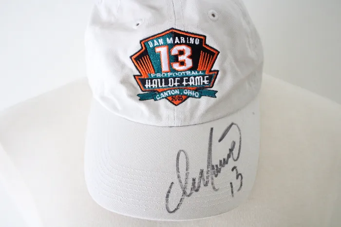 Jubilee Thrift Necklaces Dan Marino 13 Pro Football Hall Of Fame Canton Ohio 2005 Autographed Hat Jubilee Thrift Necklaces Dan Marino 13 Pro Football Hall Of Fame Canton Ohio 2005 Autographed Hat