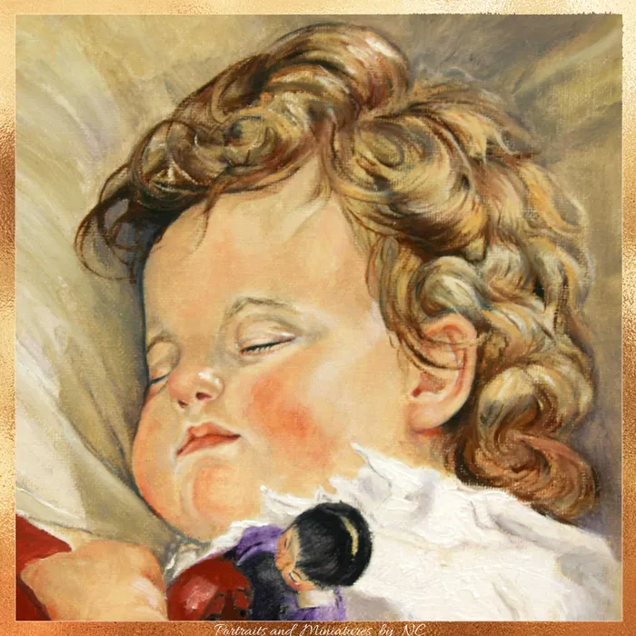 Necklaces Portraits by NC Baby Oil Portrait Sweet Dreams