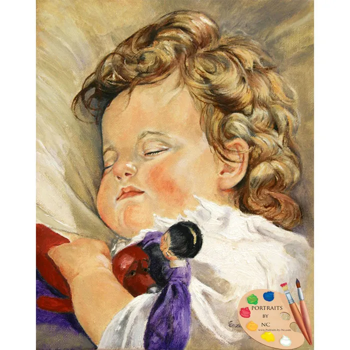 Necklaces Portraits by NC Baby Oil Portrait Sweet Dreams