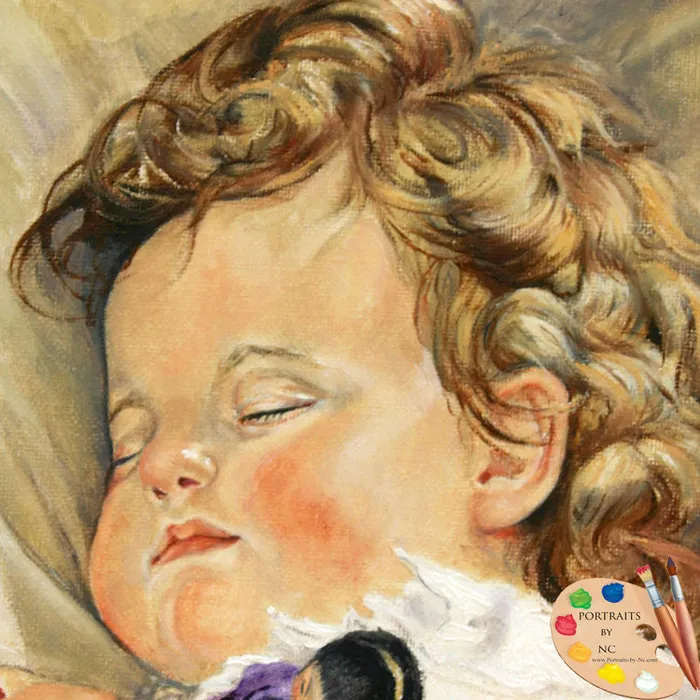 Necklaces Portraits by NC Baby Oil Portrait Sweet Dreams