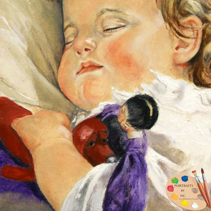 Necklaces Portraits by NC Baby Oil Portrait Sweet Dreams