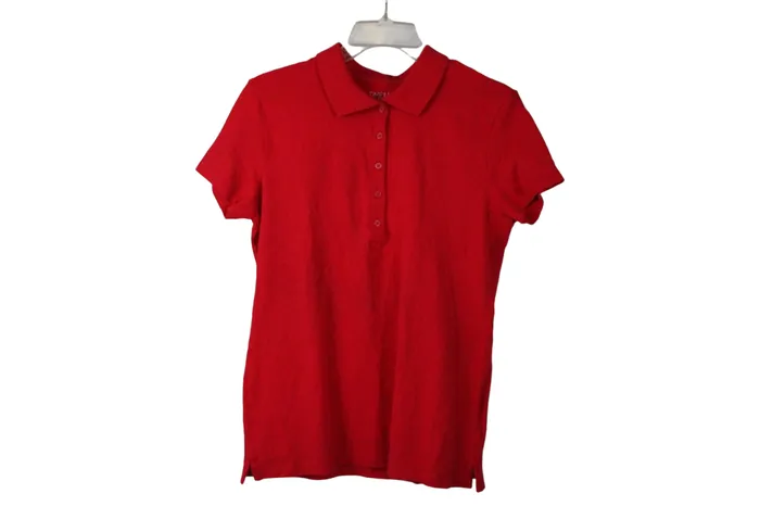 Necklaces Time And Tru Time And Tru Red Polo Shirt M