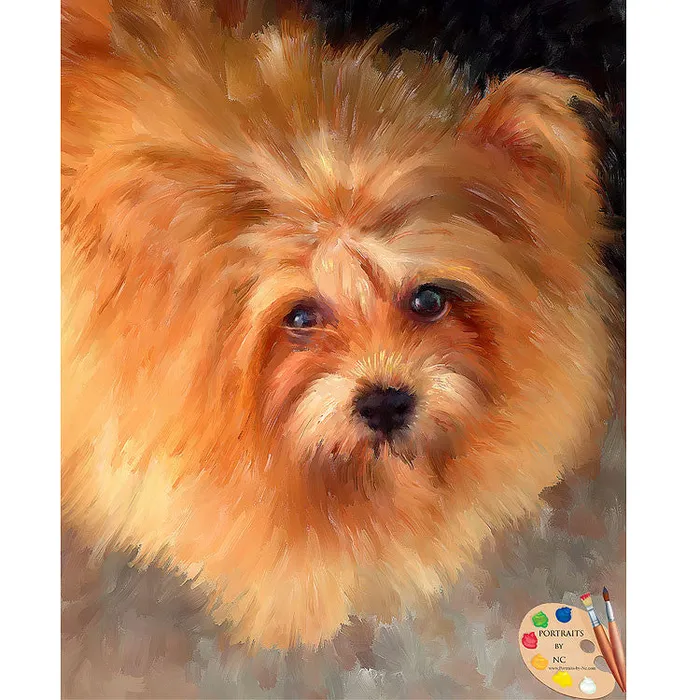 Portraits by NC Earrings Chow Chow Pet Portrait