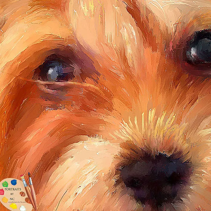 Portraits by NC Earrings Chow Chow Pet Portrait