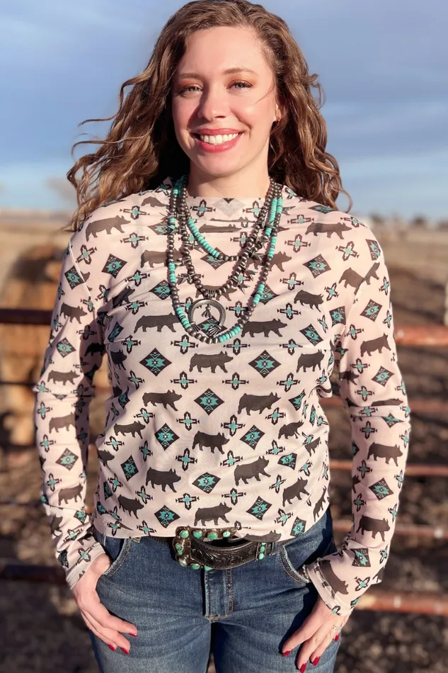 STERLING KREEK Earrings SHOW ME YOUR PIG MESH TOP