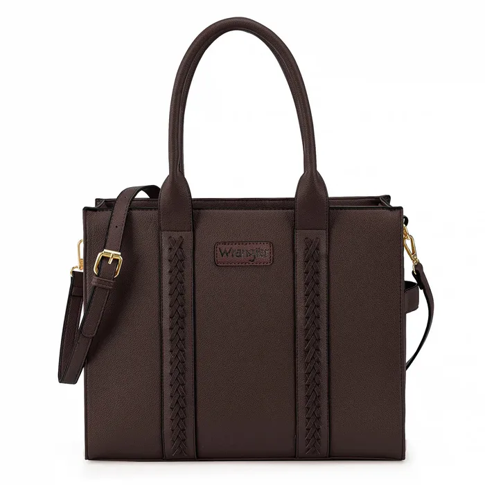 WRANGLER CARRY ALL MINI TOTE CROSSBODY COFFEE MONTANA WEST Earrings