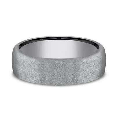 Benchmark Tantalum Band with Swirl Finish Rings