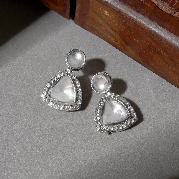 Earrings Teejh Teejh Silver Polki Earrings