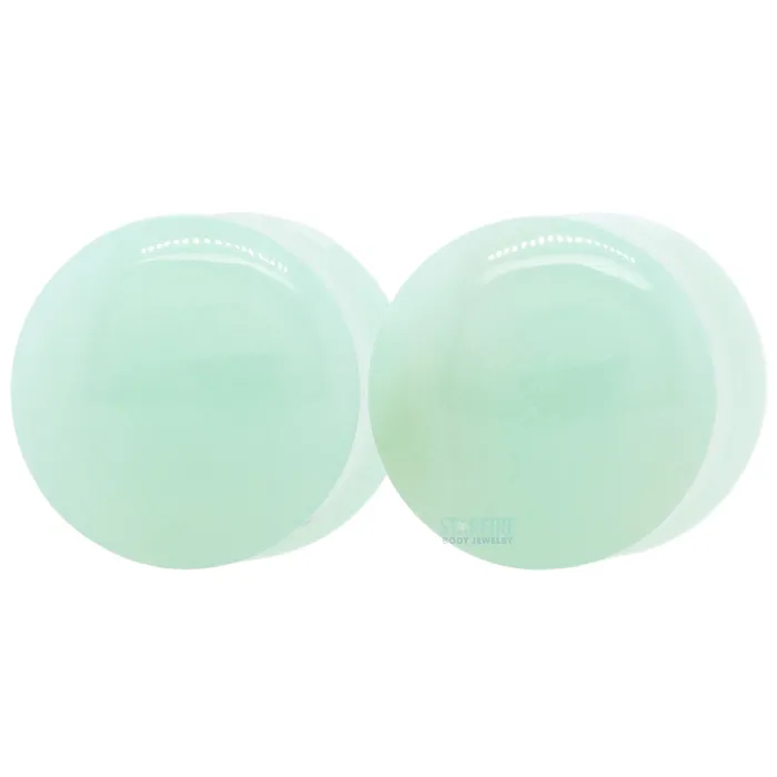 Oracle Body Jewelry Rings Stone Plugs Chrysoprase