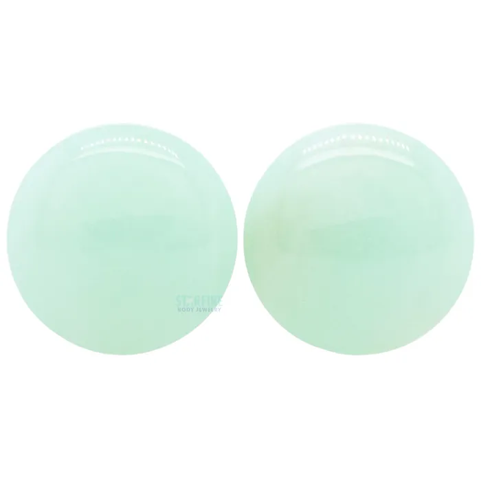 Oracle Body Jewelry Rings Stone Plugs Chrysoprase
