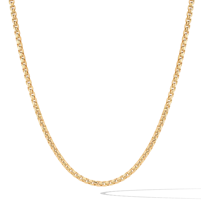 Oxford Necklaces Box Chain GoldStainless Steel 2mm