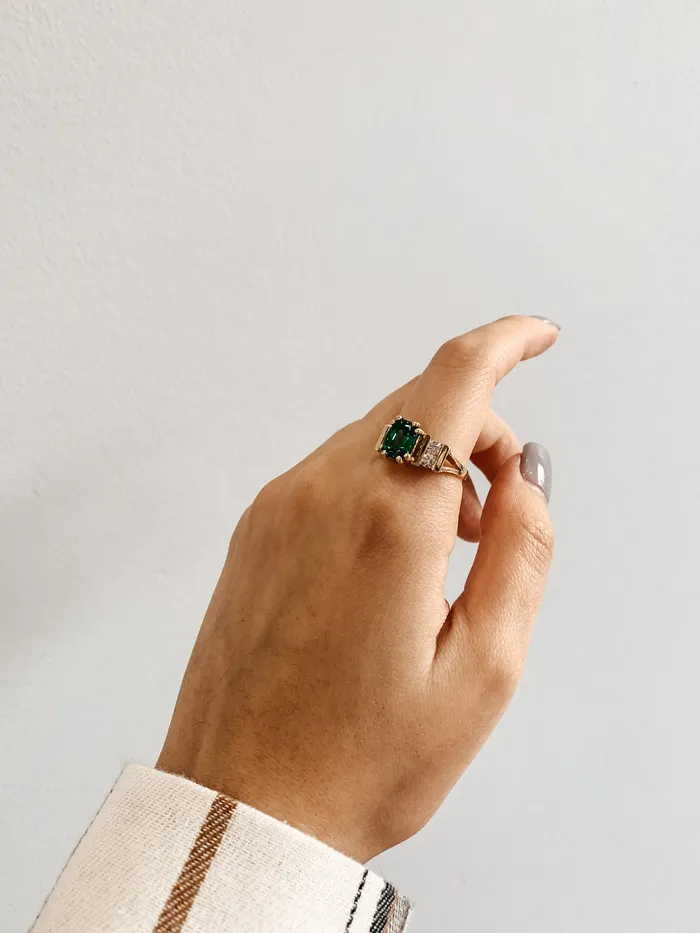 Tsavorite Diamond Ring Donald Haack Diamonds Rings Tsavorite Diamond Ring Donald Haack Diamonds Rings