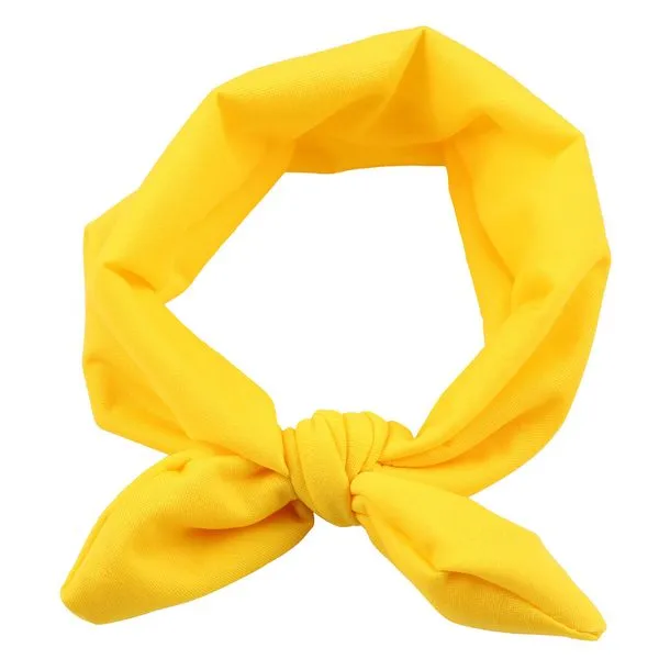 01 Rings H808 Yellow Cloth Hair Band