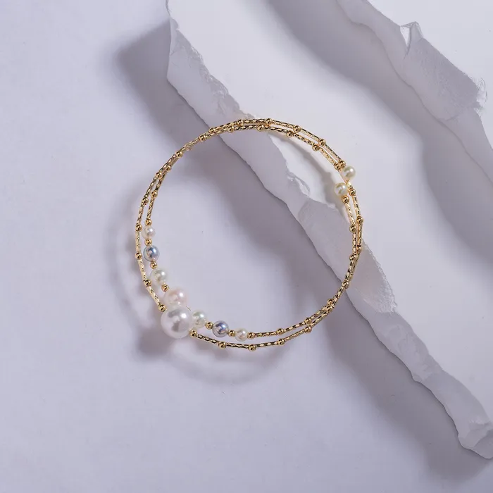 Bracelets Pearly Lustre 18K Solid Gold Akoya Pearl Bracelet KB00018