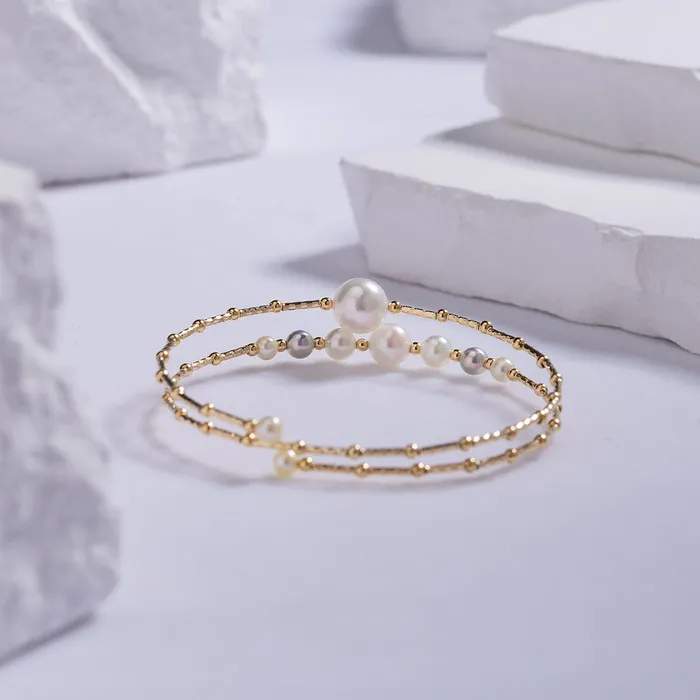 Bracelets Pearly Lustre 18K Solid Gold Akoya Pearl Bracelet KB00018