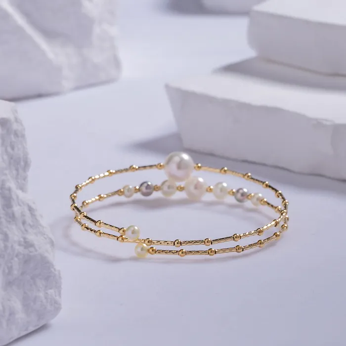 Bracelets Pearly Lustre 18K Solid Gold Akoya Pearl Bracelet KB00018