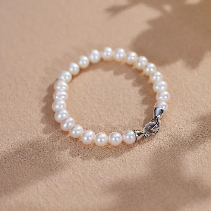 Bracelets Top Lustre Freshwater Pearl Bracelet WB00230 Pearly Lustre