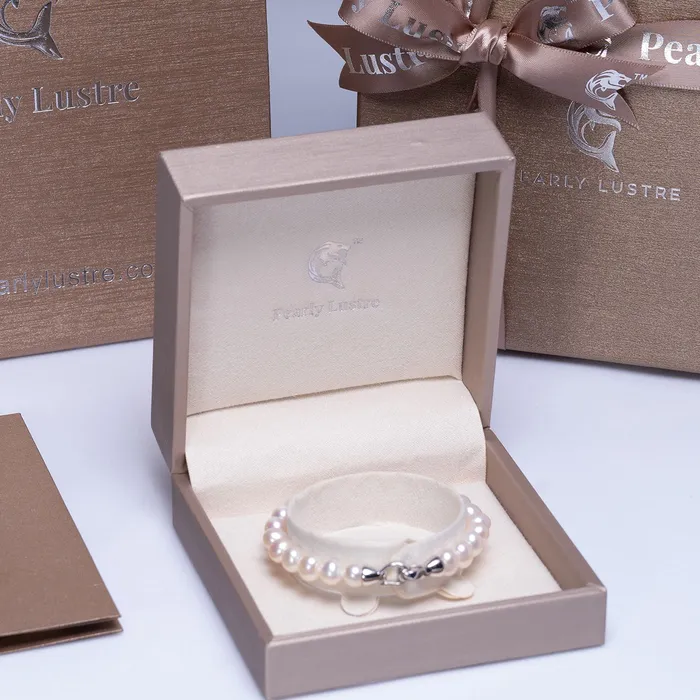 Bracelets Top Lustre Freshwater Pearl Bracelet WB00230 Pearly Lustre
