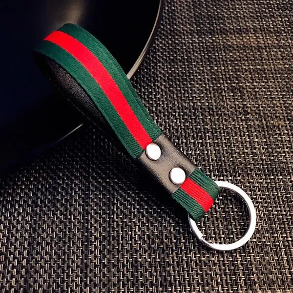 Earrings 01 K17 Red Green Canvas Keychain