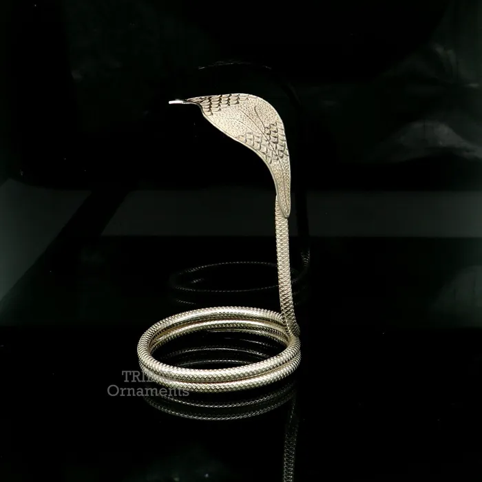 Earrings TRIBAL ORNAMENTS 4 Shiva Snake Solid silver handmade Divine vintage style mini snake or shiva snake for puja or worshipping solid Diwali puja article su741 Earrings TRIBAL ORNAMENTS 4 Shiva Snake Solid silver handmade Divine vintage style mini snake or shiva snake for puja or worshipping solid Diwali puja article su741