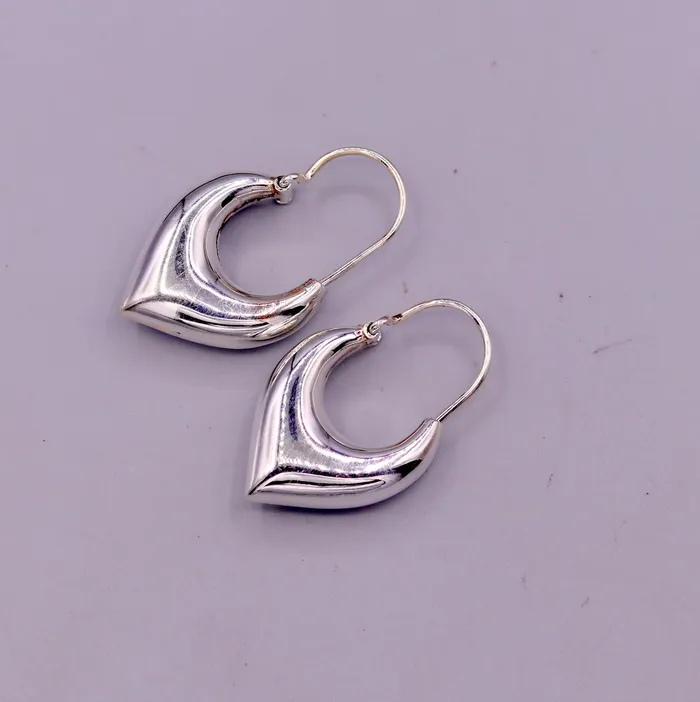 Earrings TRIBAL ORNAMENTS 925 sterling pure silver handmade vintage customized design fabulous unisex hoops earrings kundal ethnic bali tribal jewelry india s861