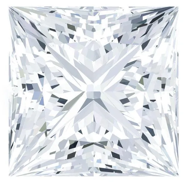 FIRE BRILLIANCE Earrings Charles Colvard Princess Moissanite