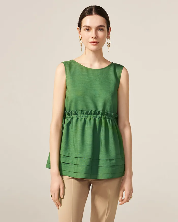 Grass Green Park Top ADEAM Earrings