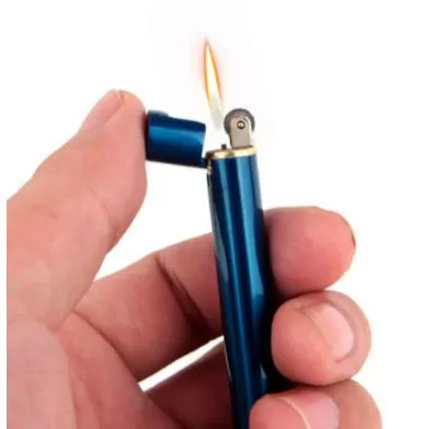 Iris Fashion Jewelry Rings LT39 Silver Cigarette Sized Lighter