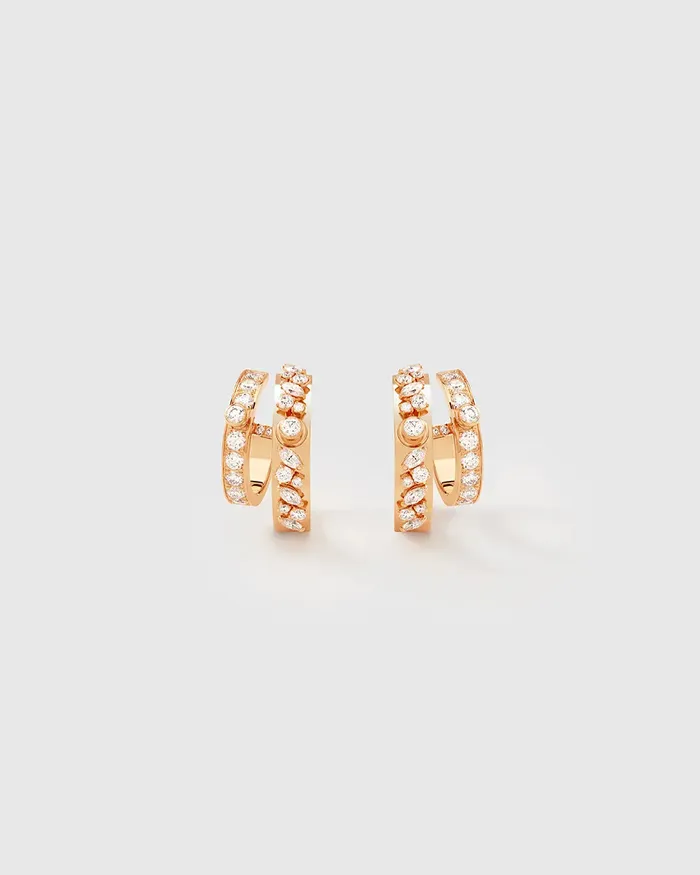 Mood Earrings Under The Stars Mood Hoops in Rose Gold Mood Earrings Under The Stars Mood Hoops in Rose Gold