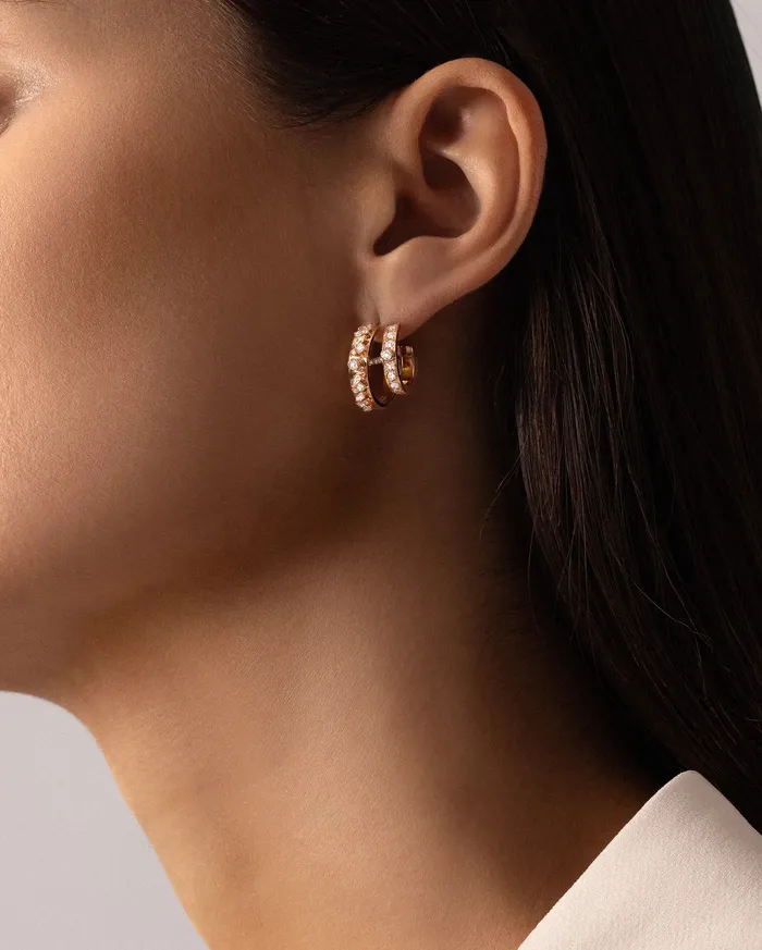 Mood Earrings Under The Stars Mood Hoops in Rose Gold Mood Earrings Under The Stars Mood Hoops in Rose Gold