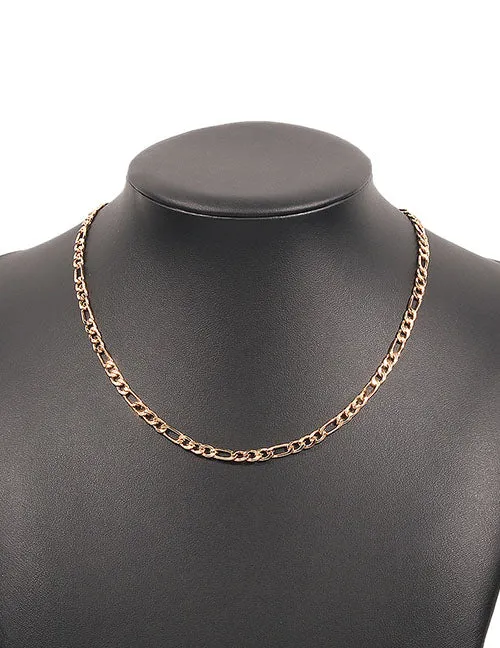 N706 Gold 18 Chain Necklace 02 Necklaces