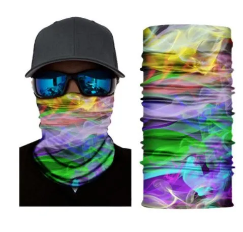 Necklaces polly G187 Multi Color Smoke Design Gaiter Mask