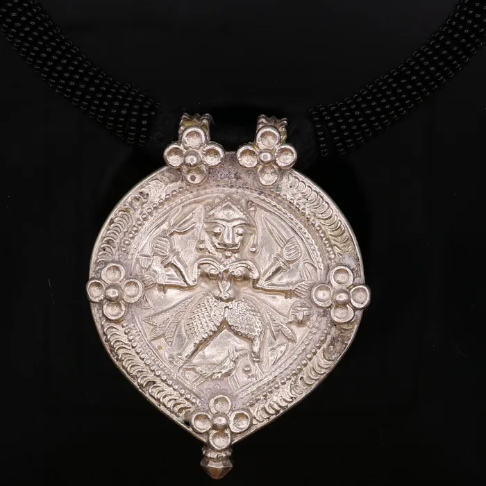 Necklaces TRIBAL ORNAMENTS Vintage design handmade solid silver ethnic fabulous tribal deity god Bheruji pendant necklace ethnic jewelry from Rajasthan India osn07 Necklaces TRIBAL ORNAMENTS Vintage design handmade solid silver ethnic fabulous tribal deity god Bheruji pendant necklace ethnic jewelry from Rajasthan India osn07