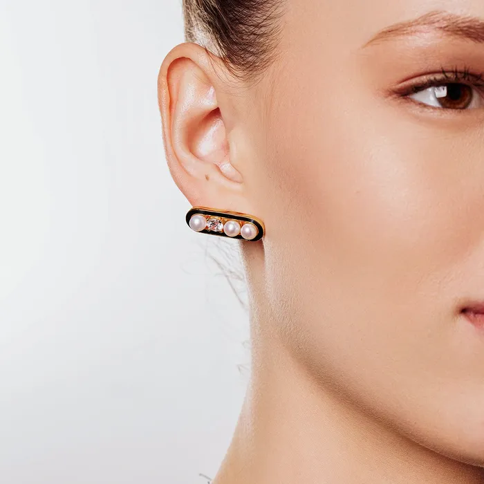 Pearly Lustre Earrings Top Grade Freshwater Pearl Earrings WE00534 DECO