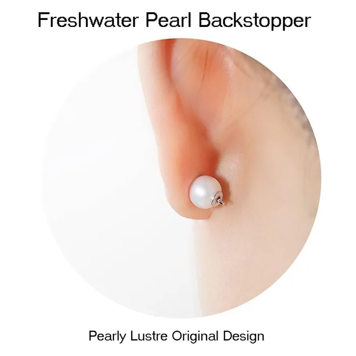 Pearly Lustre Earrings Top Grade Freshwater Pearl Earrings WE00534 DECO