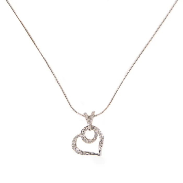 PreOwned Jose Hess Diamond Heart Necklace Jose Hess Necklaces