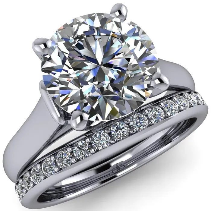 Rings Fire Brilliance Karen Round Center Stone Song 4 Prong Engagement Ring Rings Fire Brilliance Karen Round Center Stone Song 4 Prong Engagement Ring