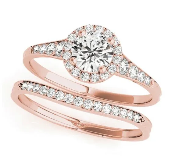 Rings Fire Brilliance Kelly Round Center Stone Carved Design Shank Halo Engagement Ring