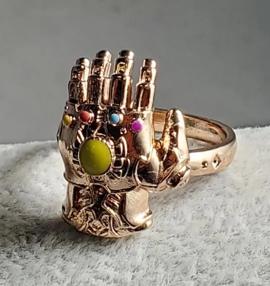 Rings R157 Rose Gold Painted Glove Ring alice