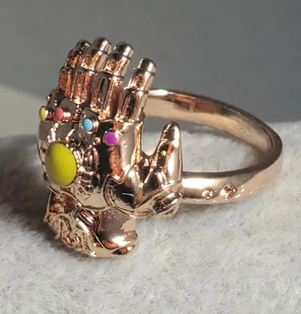 Rings R157 Rose Gold Painted Glove Ring alice