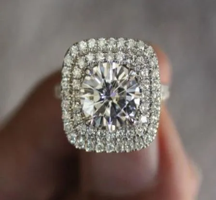 Rings R626 Silver Multi Rhinestone Ring alice
