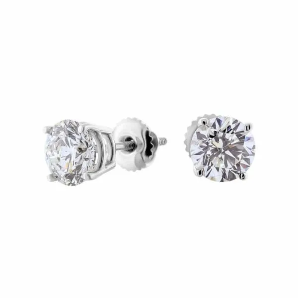 14kt White Gold Diamond Stud Earrings 183ct Total Weight Round Brilliant Diamonds ST14500 Diamond Source NYC Earrings 14kt White Gold Diamond Stud Earrings 183ct Total Weight Round Brilliant Diamonds ST14500 Diamond Source NYC Earrings