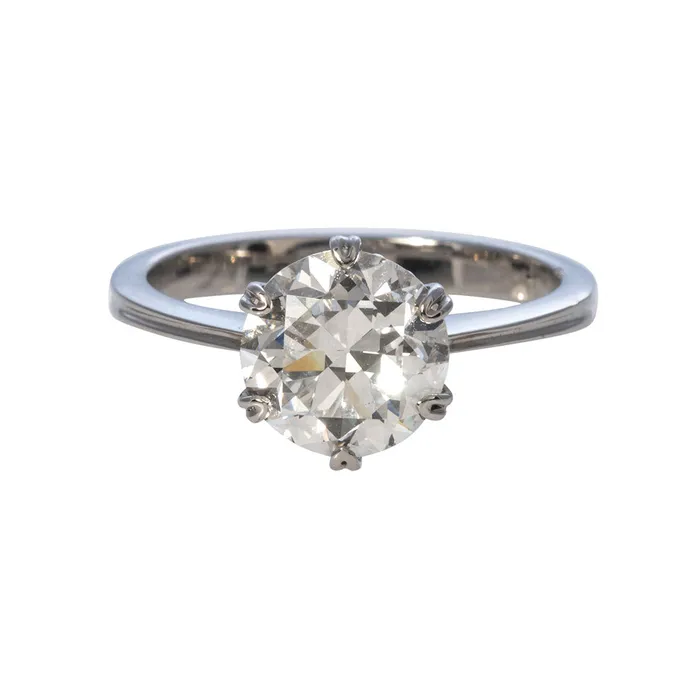 224ct Old Transitional Cut Diamond Solitaire Engagement Ring Croghans Rings 224ct Old Transitional Cut Diamond Solitaire Engagement Ring Croghans Rings