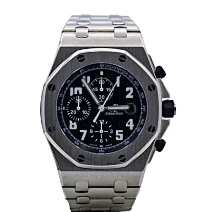 Audemars Piguet Bracelets Audemars Piguet Royal Oak Offshore Chronograph 42mm Mens Watch Ref 26170STOO1000ST08 Black Dial Stainless Steel Bracelet Audemars Piguet Bracelets Audemars Piguet Royal Oak Offshore Chronograph 42mm Mens Watch Ref 26170STOO1000ST08 Black Dial Stainless Steel Bracelet