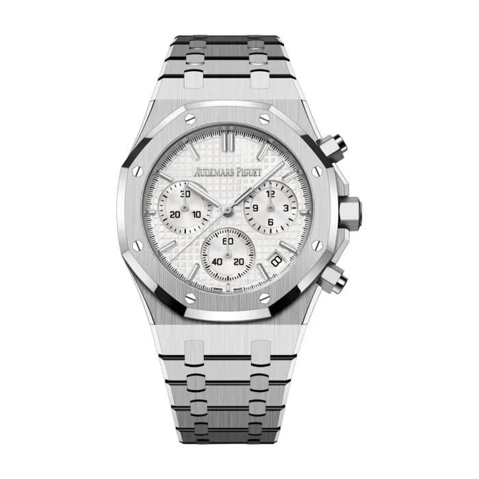 Audemars Piguet Bracelets Audemars Piguet Royal Oak Selfwinding Chronograph 41mm Mens Watch Ref 26240STOO1320ST07 White Dial Stainless Steel Bracelet Audemars Piguet Bracelets Audemars Piguet Royal Oak Selfwinding Chronograph 41mm Mens Watch Ref 26240STOO1320ST07 White Dial Stainless Steel Bracelet