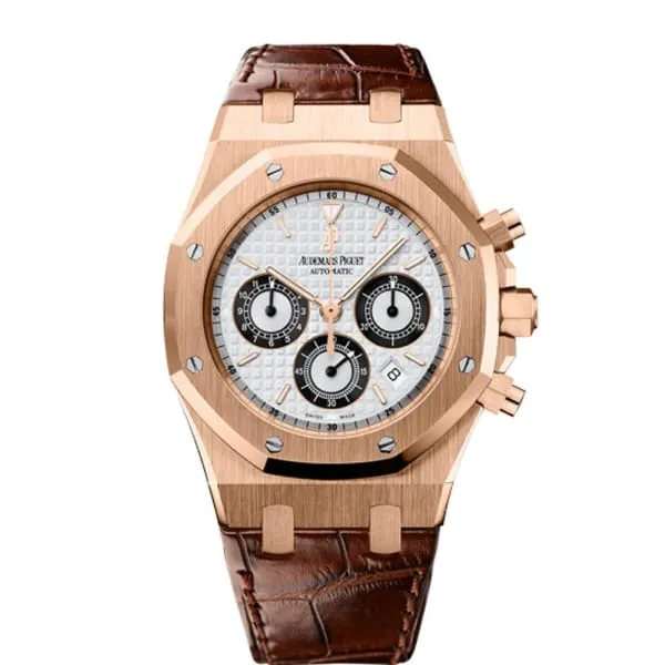 Audemars Piguet Earrings Audemars Piguet Royal Oak Chronograph 39mm Watch Ref 26022OROOD098CR01 Silver Dial in 18K Rose Gold Case Brown Alligator Strap Audemars Piguet Earrings Audemars Piguet Royal Oak Chronograph 39mm Watch Ref 26022OROOD098CR01 Silver Dial in 18K Rose Gold Case Brown Alligator Strap